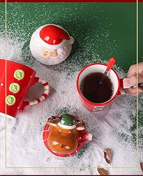 サンタと雪だるまのマグカップ(各50個) サンタと雪だるまのマグカップ(各50個)